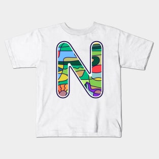 Alphabet N Kids T-Shirt